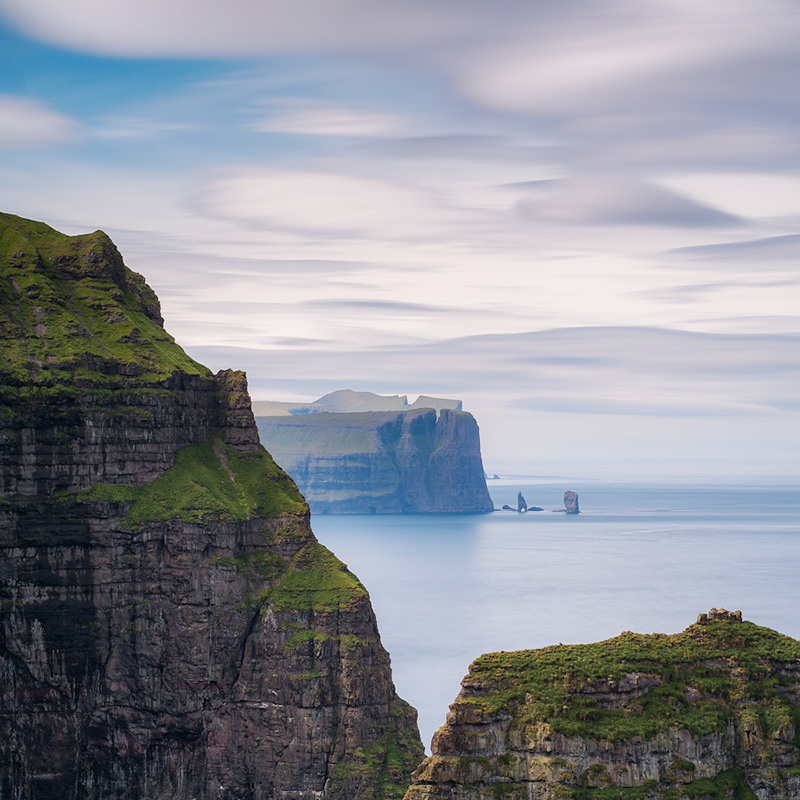 Cliffs and stacks - long exposure with the Fuji XE-1 and 35mm lens