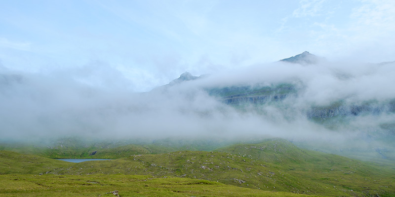 Clearing views over the hills near Famjin