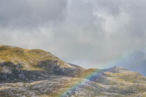 Mountain rainbow, Isle of Harris Mountain rainbow, Isle of Harris